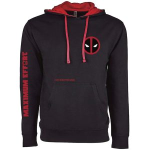 HD Defense Deadpool Hoodie (Black and Red)
